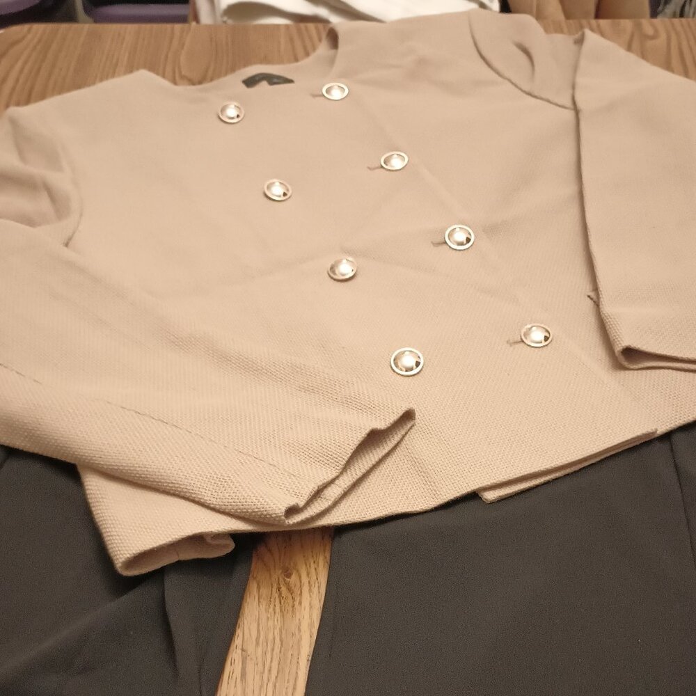 Ann Taylor Size 18 Tan Double Breasted Lady Jacket Blazer (NWOT)